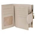 thumbnail image 4 of Julia Buxton Women's Pebble RFID Lexington Wallet, White Pepper, 4 of 7