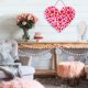 thumbnail image 5 of pstuiky Decoraciones de San Valentín para el hogar: corazones de papel colgantes para interiores, decoración de pared para San Valentín., 5 of 9