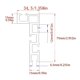 thumbnail image 4 of Miter Gauge Fence 75 Type Miter T-Track Aluminum Profile Fence Woodworking Miter Fence with Scale for Router Table, 4 of 4