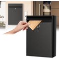 thumbnail image 1 of Money Drop Box with Lock and Slot Metal Donation Box for Money Collection Wall Mounted, 1 of 7