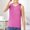 Pink, variant on Dpytoraw Children Sleeveless Solid Vest Tops Casual Popularity Side Wide Fork Fitness Sports Garment Loose Vest Toddler Boys Easter Theme Button-Up Shirts Size 3-9 Years