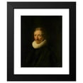 thumbnail image 2 of Abraham de Vries 12x14 Black Modern Framed Museum Art Print Titled - Portrait of David the Moor (1640), 2 of 5