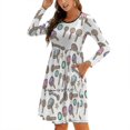 thumbnail image 1 of Neokawaii Robe à Encolure Carrée Imprimé Mignon Robe de Plage Élégante, 1 of 5