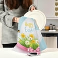 thumbnail image 3 of Easter Egg Flowers Kitchen Tea Towels Set of 1 Absorbent Hand Dish Towels, Holiday Bow Dishcloths Lint-Free 18x28 Inch Fast Drying for Cooking Baking Home Clean, 3 of 7
