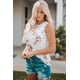 thumbnail image 2 of ABPHQTO Camiseta sin mangas blanca con estampado floral para mujer, 2 of 5