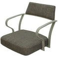 thumbnail image 3 of Carolina Swivel Tilt Bar 30" Metal Bar Stool -  Brown Fabric - Beige frame, 3 of 6