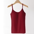 thumbnail image 5 of Women's Adjustable Spaghetti Strap Cami Tank Top Cropped Stretchy Basic Layering Casual Summer Daily Tops 2026, L, 5 of 6