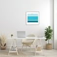 thumbnail image 2 of Stupell Industries Sea Turtles Under Scuba Diver Geometric Blue Stripes, 24 x 24, Designed by Make Much Studios, 2 of 6