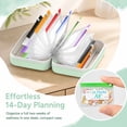 thumbnail image 5 of Waterproof Pill Organizer Set, 14 Color-Coded Pill Pouches, Travel Medicine Organizer with Leakproof Zippered Case, Compact Daily Pill Holder(Cyan), 5 of 7