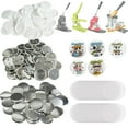 thumbnail image 1 of 1” 25mm Button Badge Parts Supplies for Button Maker Machine 500 Sets, 1 of 9