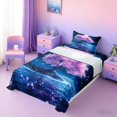 thumbnail image 3 of Manfei Magical Cherry Blossom Twin Sheet Sets for Kids Boys and Girls, Fantasy Tree of Life Bedding 3-Piece, 1 Flat Sheet, 1 Fitted Sheet and 1 Pillowcase, 3 of 6