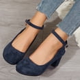 thumbnail image 6 of Mary Jane Heels for Women Round Toe Platform High Heels Shoes, 6 of 9