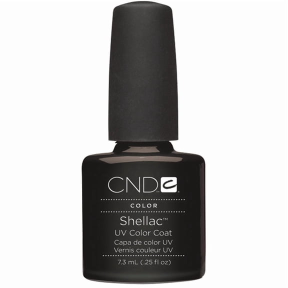 Esmalte de uñas en gel CND Shellac Color Coat Black Pool