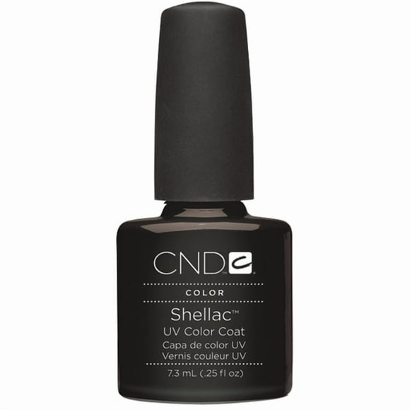Esmalte de uñas en gel CND Shellac Color Coat Black Pool