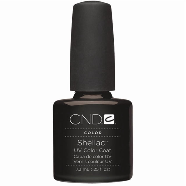 Esmalte de uñas en gel CND Shellac Color Coat Black Pool