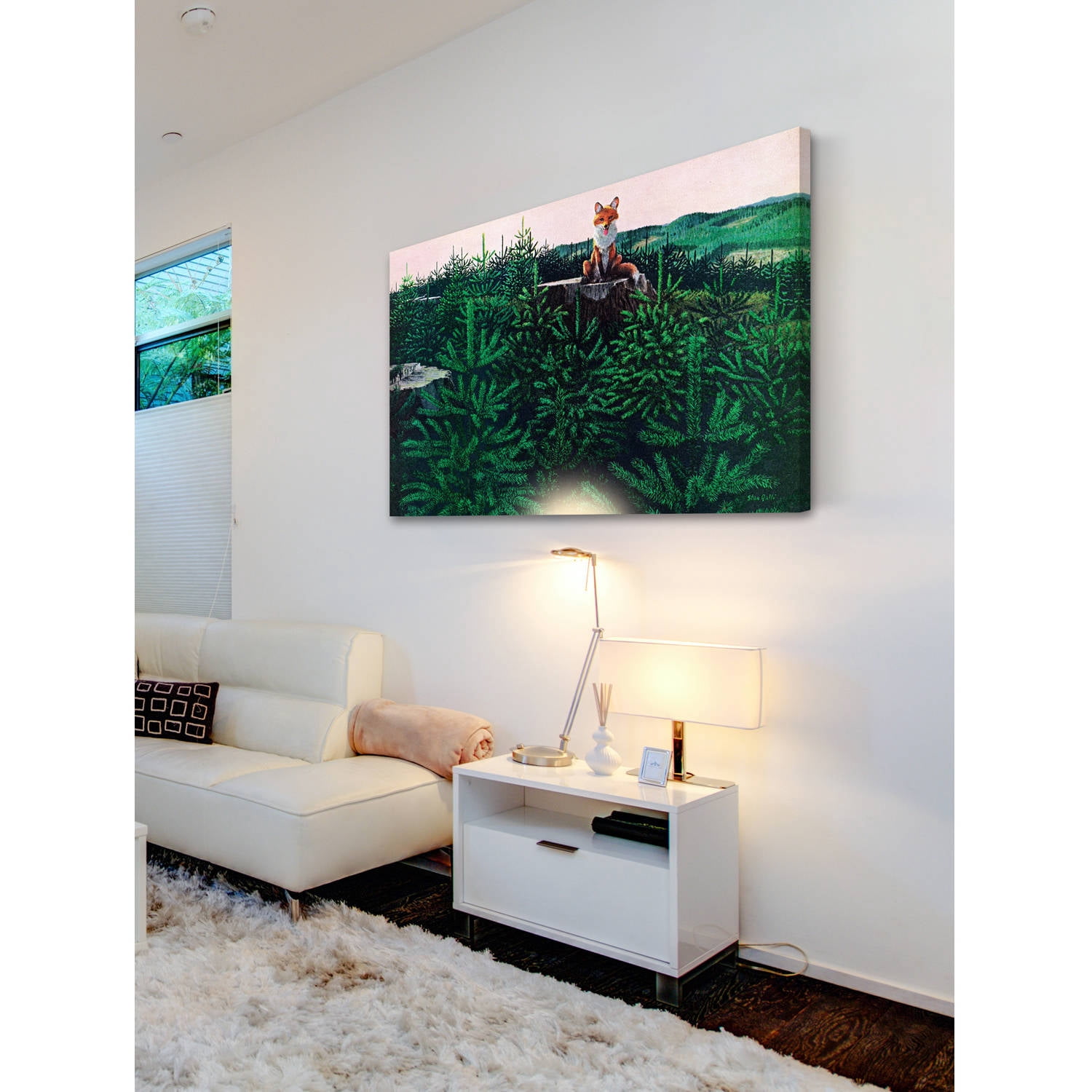 Marmont Hill "Mischievous Fox" Painting Print on Wrapped Canvas