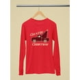 thumbnail image 3 of Country Christmas Plaid Truck Women's Long Sleeve, 3 of 4
