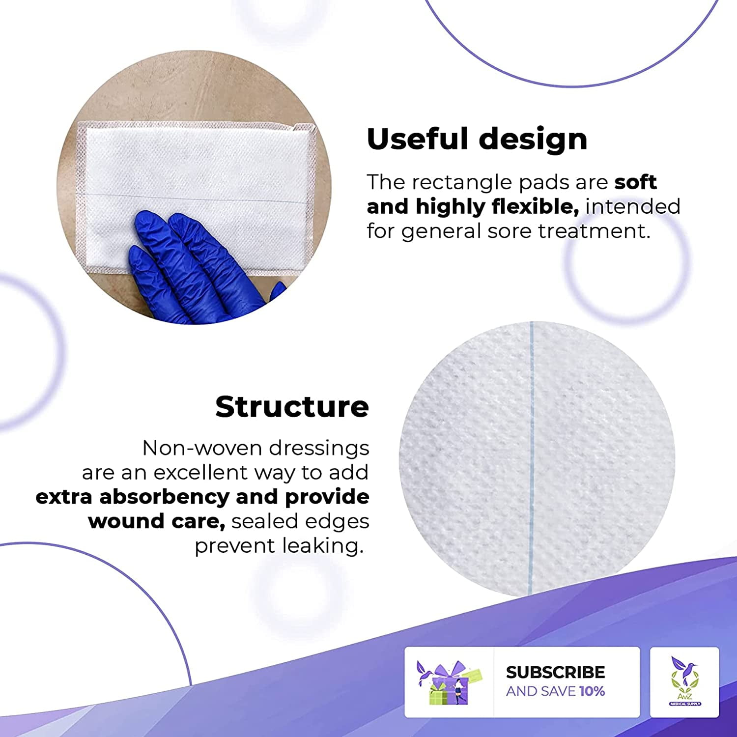 Dukal 5945 Abdominal Pads Non Sterile 12 in. x 16 in. (Pack of 25)