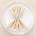thumbnail image 3 of Reusable Dinner Napkins,Set of 6 Reusable Dinner Cloth,QZS Durable Square Rustic Table Napkins for Wedding Party Dinners,16.5x16.5In, 3 of 6