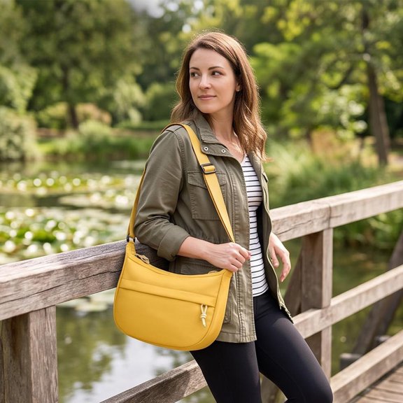 Ikohbadg Crossbody Bags for Women Men Sling Bag Cross Body Backpack for Woman Gifts for Women Birthday Unique, Yellow