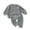 Light Gray, variant on Kids Fleece 2 Piece Outfit Baby Girls Boys Winter Warm Fuzzy Clothing Sets Furry Plaid Bunny Pullover Top Pants Set Blue for Size 2-3 Years