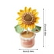 thumbnail image 2 of Decoración de maceta de girasol de ganchillo | Arreglo artificial tejido de lana hecho a mano | Gran Color amarillo para el salpicadero del coche, la casa y la mesa de oficina | Regalo decorativo de, 2 of 5