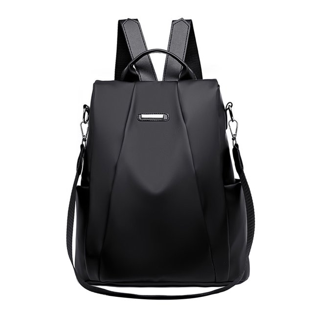 Lubelski Solid Color Women Large Capacity Anti-theft Oxford Cloth Shoulder Bag Backpack