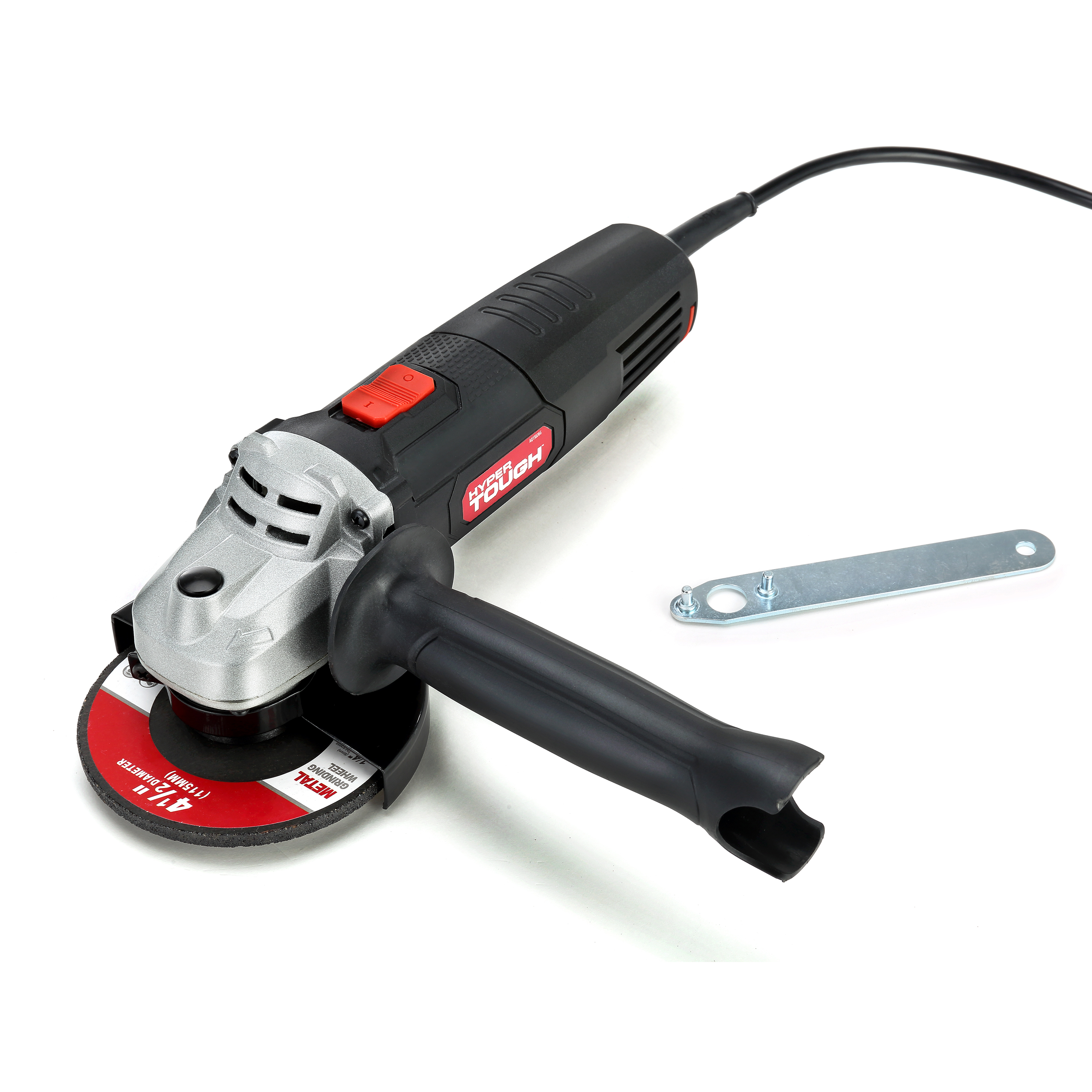 Hyper Tough 6 Amp Corded Angle Grinder with Handle, Adjustable Guard, 4-1/2 inch Grinding Wheel & Wrench - image 3 of 18