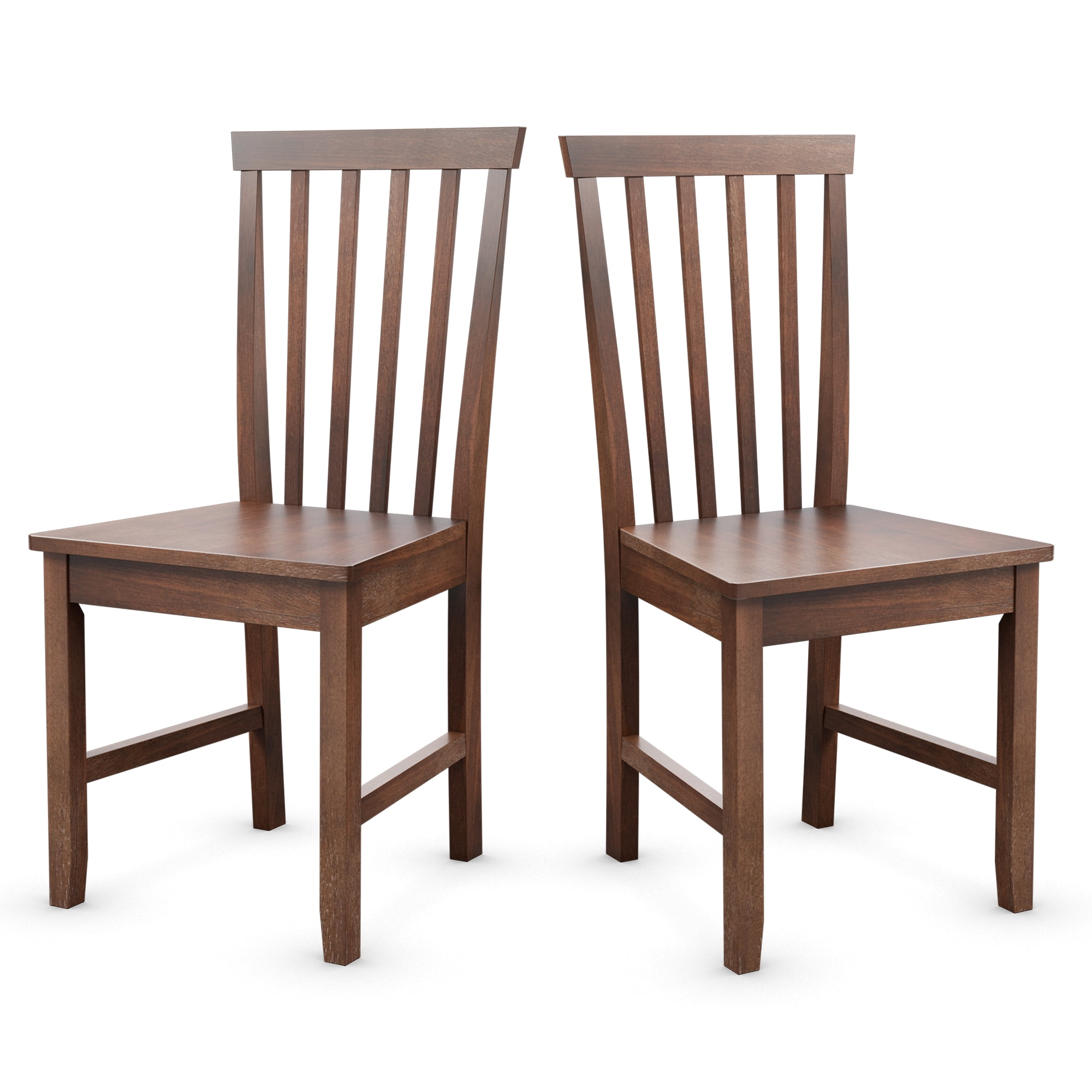 Topbuy Set of 4 Dining Chairs Wooden Kitchen Side Chair w/Solid Legs for Living Room Office