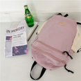 thumbnail image 3 of Casual Daypack College Mochila para portátil para mujer Mochila de viaje diaria Rosa, 3 of 3