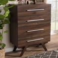 thumbnail image 2 of Baxton Studio Auburn Commode 4 Tiroirs en Marron, 2 of 10