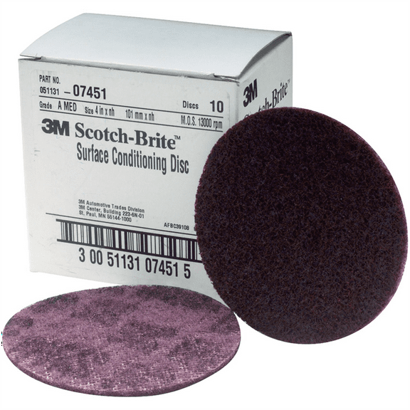 3M Hook and Loop MEDIUM 4IN MAROON 10BX