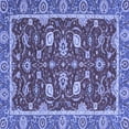 thumbnail image 1 of Ahgly Company Machine Washable Indoor Square Oriental Blue Modern Area Rugs, 7' Square, 1 of 4