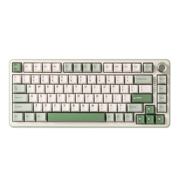 YUNZII B75 PRO Wireless Mechanical Keyboard,75% Layout with Knob,Hot Swap Gasket Structure,Creamy Pre-lubed Switches,RGB Backlit,Bluetooth/Type-C/2.4