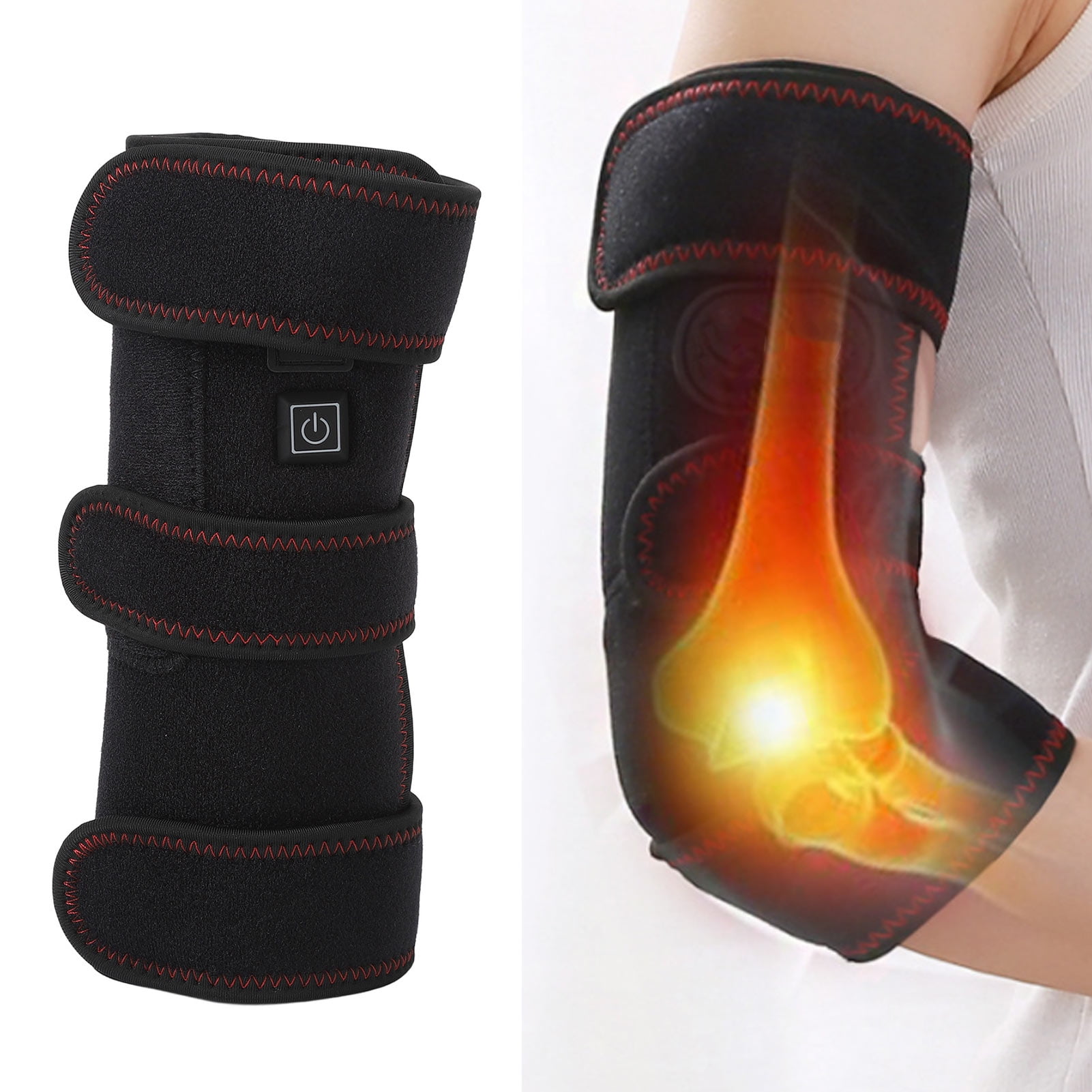 Heated Elbow Wrap, Easy To Use Portable Durable Portable Heating Pad  for Heat Therapy