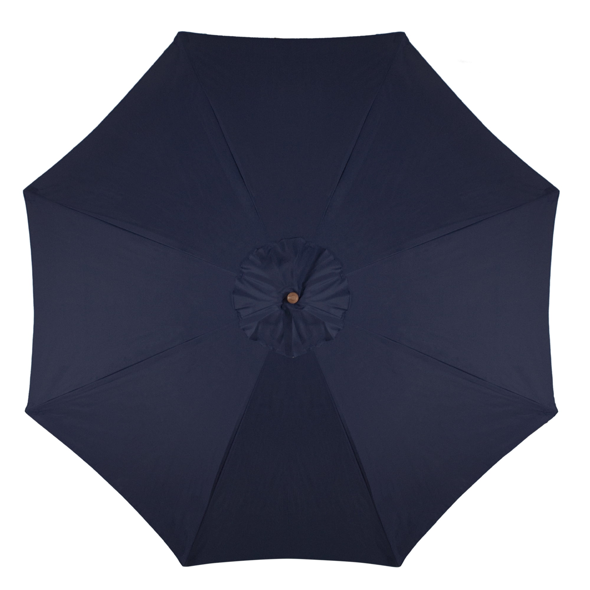Northlight 9ft Outdoor Patio Market Umbrella with Wooden Pole, Navy Blue