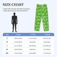 thumbnail image 4 of Bixox Men's Green Cucumber Patterned Pajama Pants with Pockets Lounge Clothes for Home, 4 of 5
