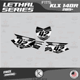 thumbnail image 3 of Kalair GFX Graphics Kit for Kawasaki KLX140R (2019-2023) Lethal Series, 3 of 5