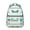 Greenish-blue-58, variant on Rustic Artistic Natural Floral and Tribal Patterns School Backpack, Durable Waterproof Oxford Cloth, Adjustable Straps, Large Capacity Traditional Boho Chic Travel Bag for Student