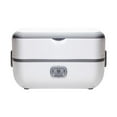 thumbnail image 1 of Electric Lunch Box Stainless Steel Portable Food Warmer for School Office 2 Layer Portable Food Warmer Heating 200W, 1 of 7