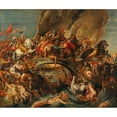 thumbnail image 3 of Workshop of Peter Paul Rubens 17x15 Black Modern Framed Museum Art Print Titled - The Battle of the Amazons, 3 of 5