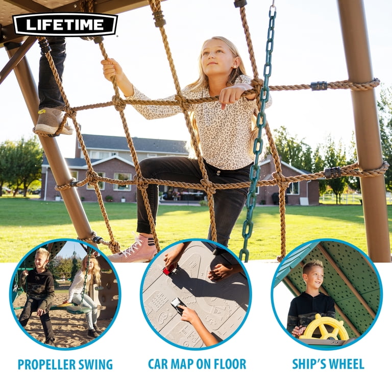 Lifetime, Kid's Big Stuff Metal Swing Set, 91069, Outdoor