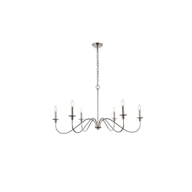 Living District LD5056D42PN Lustre Rohan 42 Po, Nickel Poli
