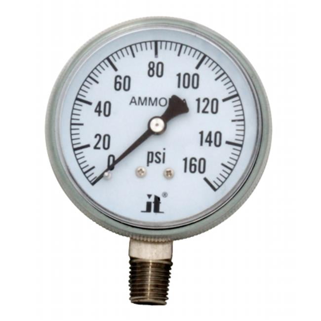 Pressure GAUGE Compressor Industrial Hydraulic 2.5" Face 0-160 Lower Mnt      MI 