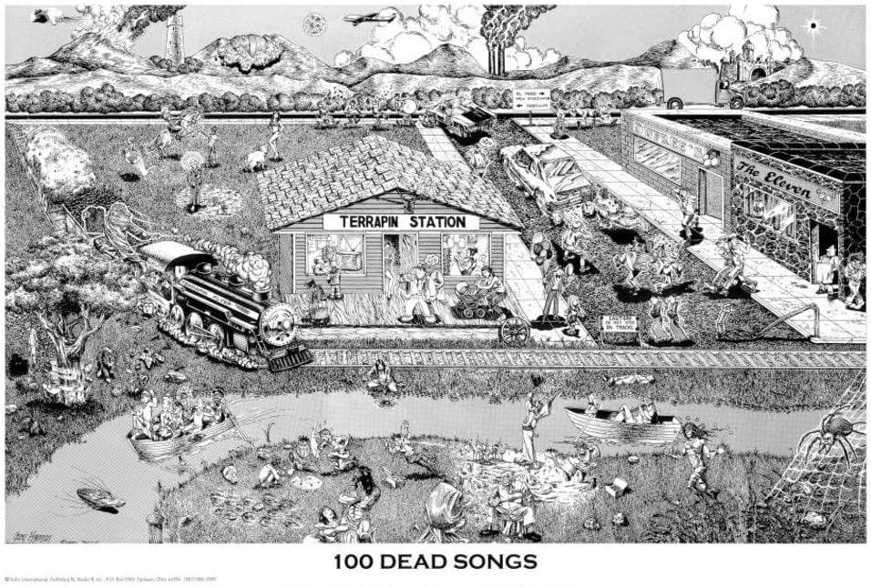 mozaïek eeuwig pellet Laminated 100 Dead Songs Poster 36x24 - Walmart.com