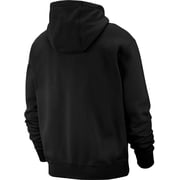 Nike Mens Sportswear Club Fleece Full Zip Hoodie, Fleece Zip-Up Hoodie Men, Black/Black/White, XL
