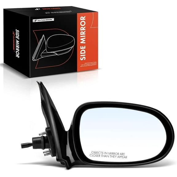A-Premium Passenger Side Manual Door Mirror - Compatible with Nissan Sentra 2000-2006 - Non-Heated Non-Folding Black Outside Rear View Mirror - Replace# 963015M100