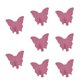 thumbnail image 4 of Gancho de pared con forma de mariposa para colgar llaves en el dormitorio, perchero de metal, perchero, 8 Rosa Rojo, 4 of 9