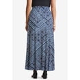 thumbnail image 2 of Jessica London Women's Plus Size Casual Wide Elastic Pull-On Lightweight Maxi Skirt, 2 of 4