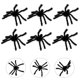 thumbnail image 2 of 20pcs Halloween Decorative Plush Spider Halloween Toys Party Props (Black), 2 of 4